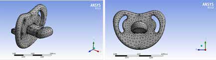 . 3D mesh of Orthodontic pacifiers
