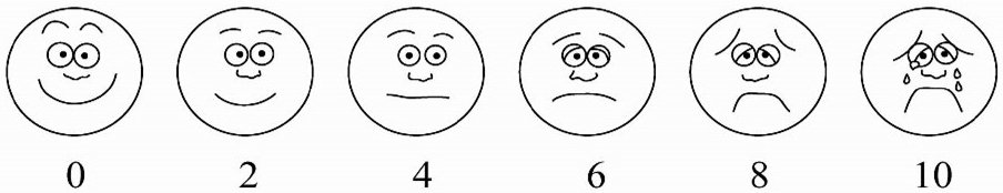 VAS for evaluating emotional status.
