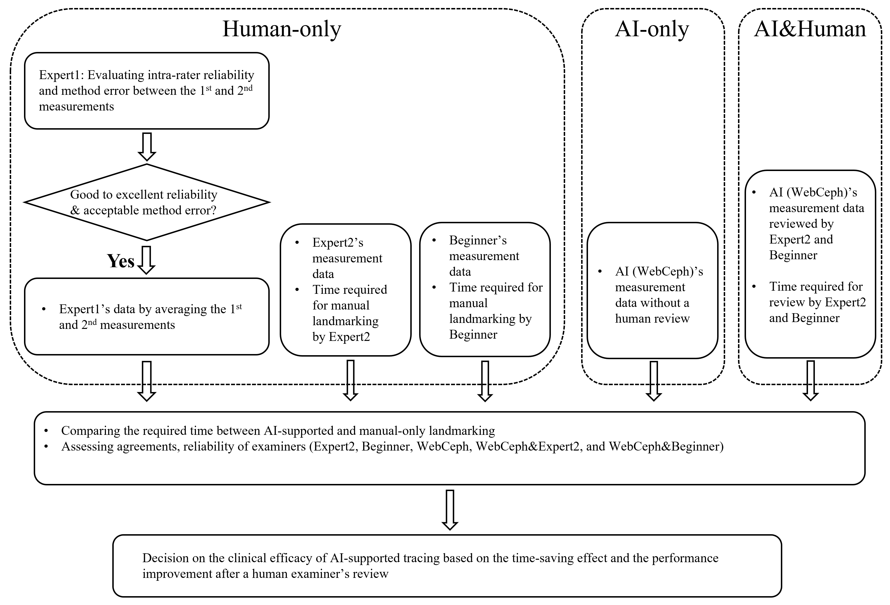 Study flow chart. AI, artificial intelligence.