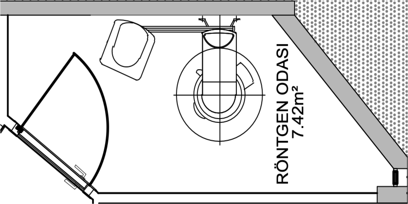 Radiography room layout.
